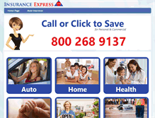 Tablet Screenshot of insuranceexpress.com