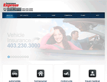 Tablet Screenshot of insuranceexpress.ca